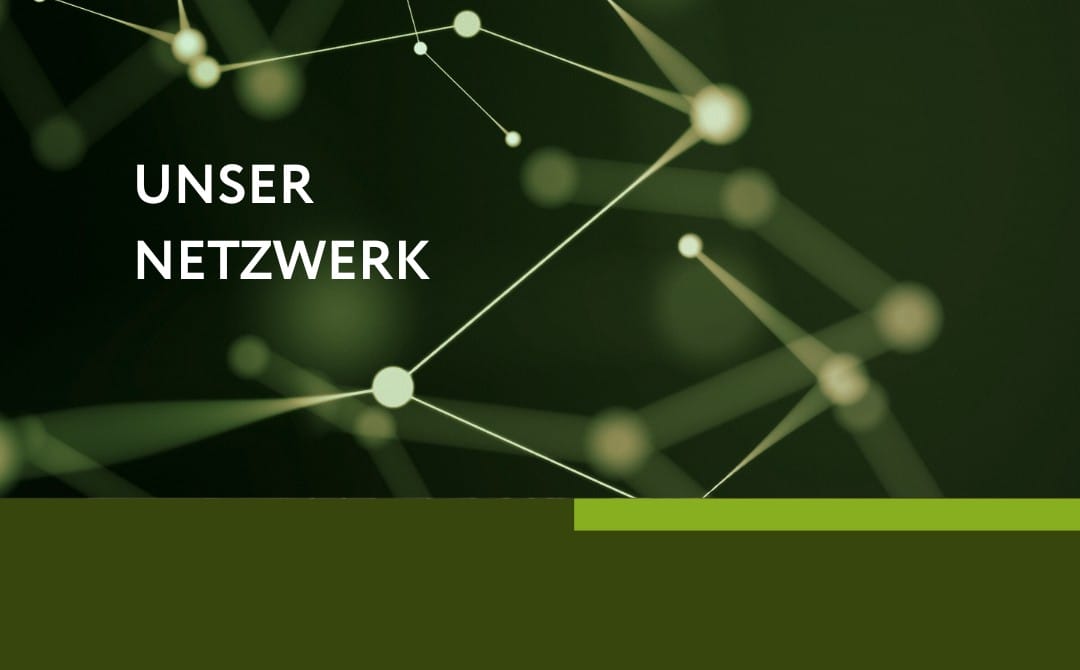 Das Bild zeigt das Logo der Infraserv Vakuumservice GmbH auf einer Grafik, die verbundene Punkte eines Netzwerks zeigt.