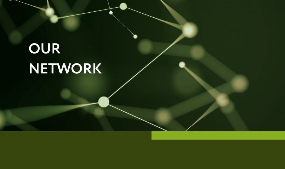 The image shows the Infraserv Vakuumservice GmbH logo against a background depicting a network with various nodes.